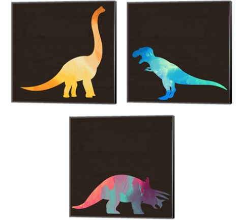 Dino 3 Piece Canvas Print Set by Valerie Wieners