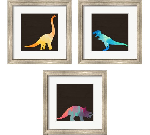 Dino 3 Piece Framed Art Print Set by Valerie Wieners