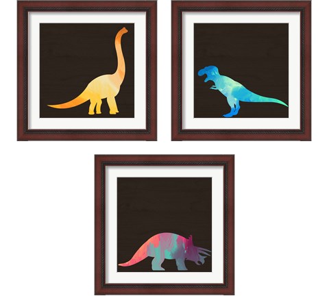 Dino 3 Piece Framed Art Print Set by Valerie Wieners