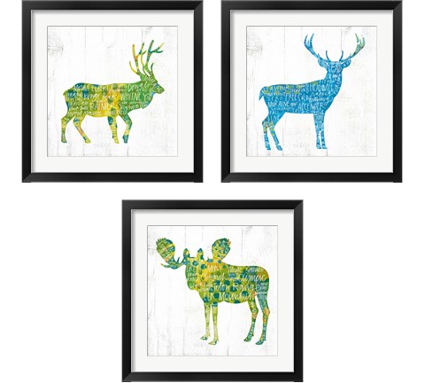 Forest Animal 3 Piece Framed Art Print Set by Valerie Wieners
