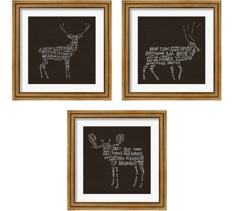 Animal Lodge 3 Piece Framed Art Print Set by Valerie Wieners