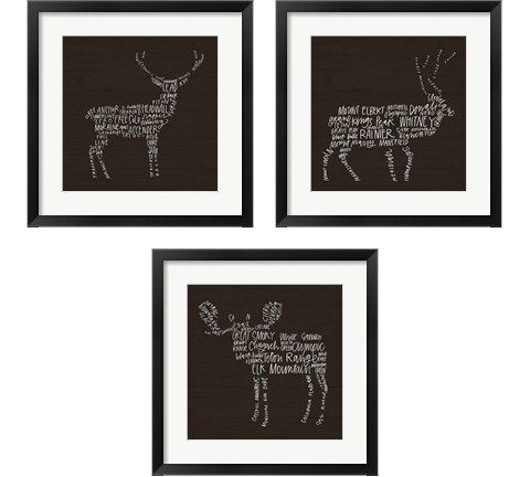 Animal Lodge 3 Piece Framed Art Print Set by Valerie Wieners