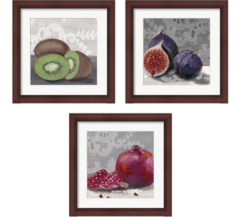 Laura's Harvest  3 Piece Framed Art Print Set by Alicia Ludwig