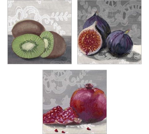 Laura's Harvest  3 Piece Art Print Set by Alicia Ludwig