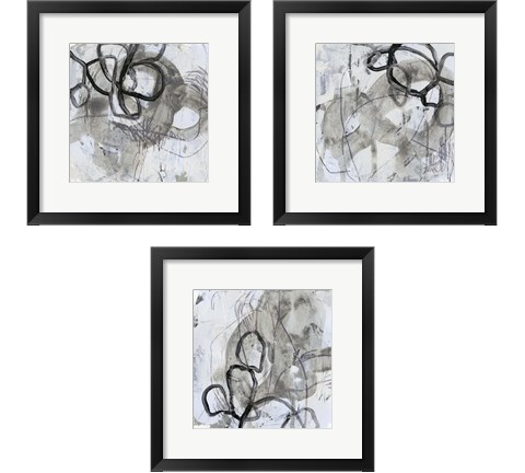 Neutral Swipe 3 Piece Framed Art Print Set by June Erica Vess