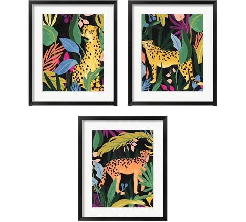 Cheetah Kingdom 3 Piece Framed Art Print Set by June Erica Vess