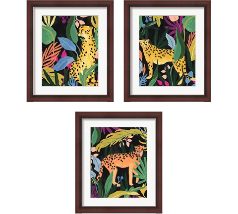 Cheetah Kingdom 3 Piece Framed Art Print Set by June Erica Vess