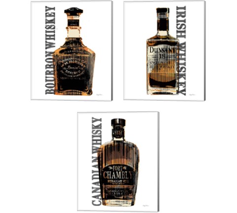 Bourbon Whiskey 3 Piece Canvas Print Set by Avery Tillmon