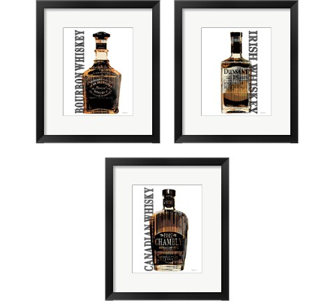 Bourbon Whiskey 3 Piece Framed Art Print Set by Avery Tillmon