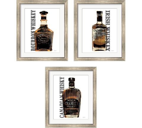Bourbon Whiskey 3 Piece Framed Art Print Set by Avery Tillmon
