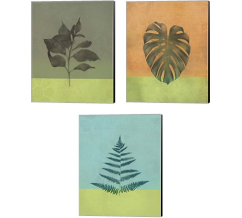 Green Botanicals 3 Piece Canvas Print Set by JMB Designs