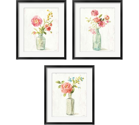 Full Bloom 3 Piece Framed Art Print Set by Danhui Nai