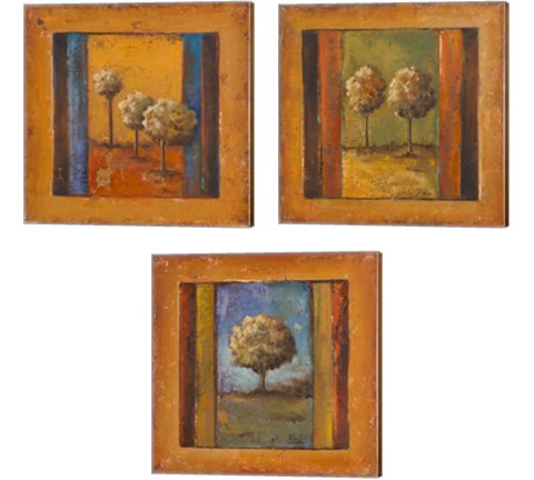 Lonely Trees 3 Piece Canvas Print Set by Patricia Pinto