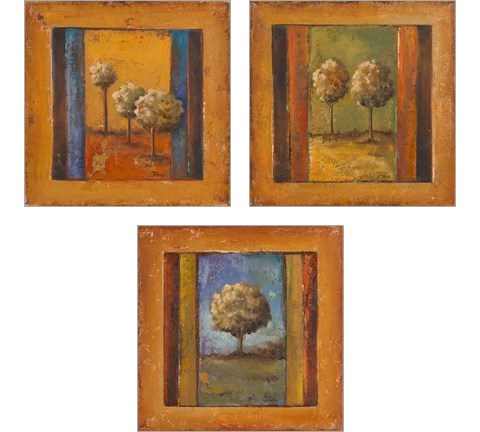 Lonely Trees 3 Piece Art Print Set by Patricia Pinto
