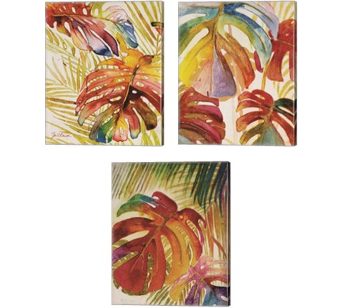 Tropic Botanicals 3 Piece Canvas Print Set by Marie-Elaine Cusson
