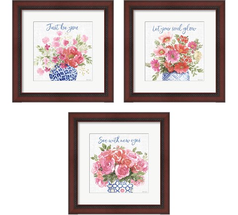 From the East 3 Piece Framed Art Print Set by Beth Grove
