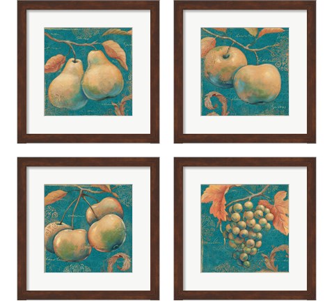 Lovely Fruits 4 Piece Framed Art Print Set by Daphne Brissonnet