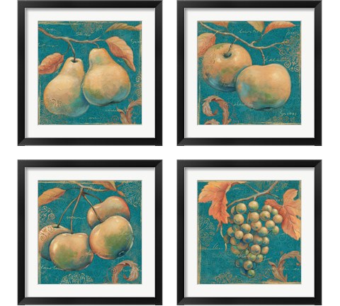 Lovely Fruits 4 Piece Framed Art Print Set by Daphne Brissonnet