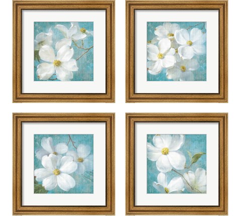 Indiness Blossom Square Vintage 4 Piece Framed Art Print Set by Danhui Nai