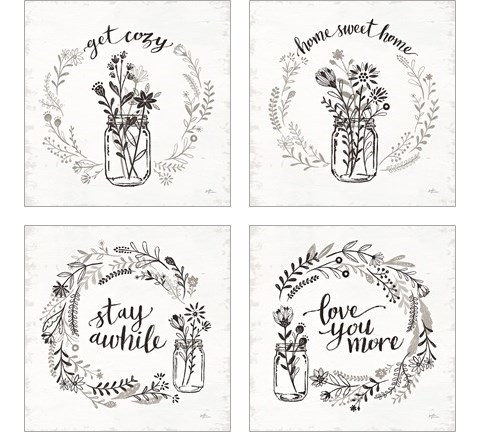 Our Nest 4 Piece Art Print Set by Janelle Penner