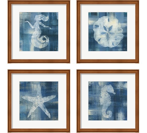 Batik Seas 4 Piece Framed Art Print Set by Studio Mousseau