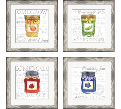 Canning Kitchen 4 Piece Framed Art Print Set by Beth Grove