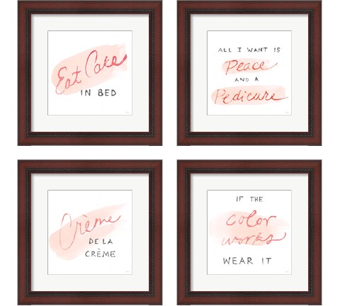 Beauty and Sass 4 Piece Framed Art Print Set by Sue Schlabach