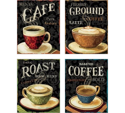 Today's Coffee 4 Piece Art Print Set by Lisa Audit