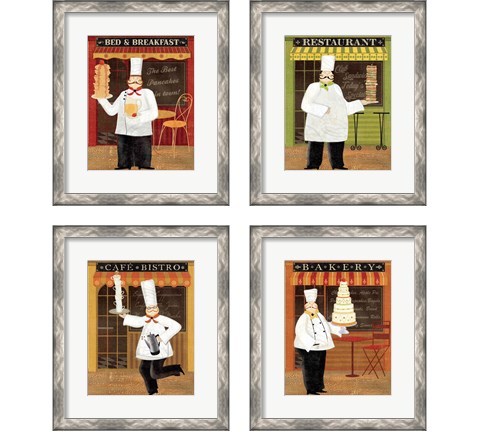 Chef's Specialties 4 Piece Framed Art Print Set by Veronique Charron