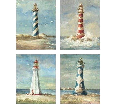 Lighthouse 4 Piece Art Print Set by Danhui Nai