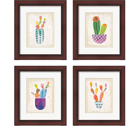 Collage Cactus 4 Piece Framed Art Print Set by Melissa Averinos