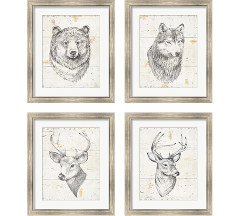 Wild and Beautiful 4 Piece Framed Art Print Set by Daphne Brissonnet