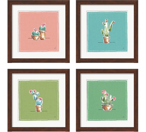 Desert Bloom 4 Piece Framed Art Print Set by Daphne Brissonnet