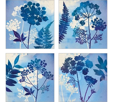 Blue Sky Garden 4 Piece Art Print Set by Studio Mousseau