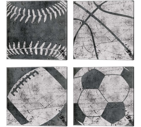 Sports 4 Piece Canvas Print Set by Aubree Perrenoud