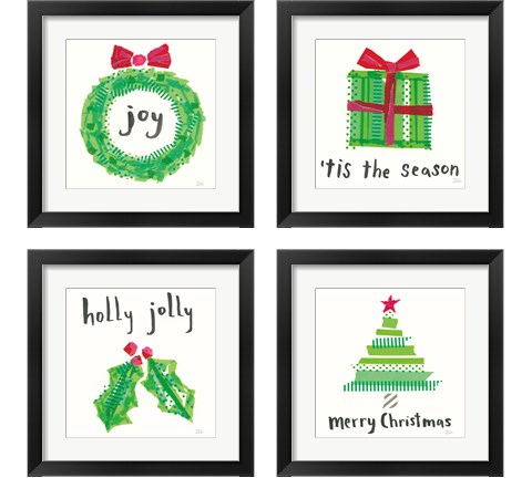 Joyful Season 4 Piece Framed Art Print Set by Melissa Averinos