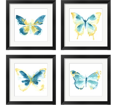 Butterfly Traces 4 Piece Framed Art Print Set by June Erica Vess