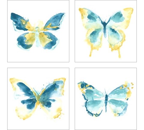 Butterfly Traces 4 Piece Art Print Set by June Erica Vess