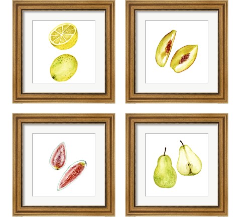 Love Me Fruit 4 Piece Framed Art Print Set by Melissa Wang