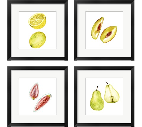 Love Me Fruit 4 Piece Framed Art Print Set by Melissa Wang
