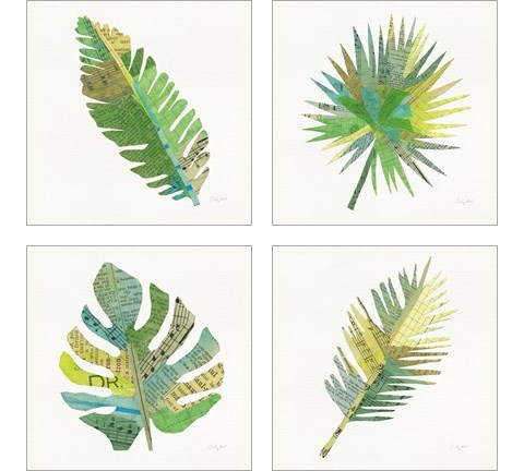 Tropical Fun Palms 4 Piece Art Print Set by Courtney Prahl