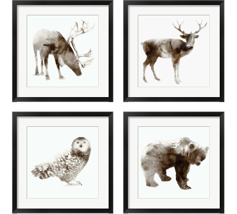 Wildlife 4 Piece Framed Art Print Set by Edward Selkirk