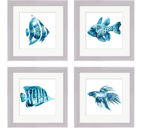 Fish 4 Piece Framed Art Print Set by Edward Selkirk