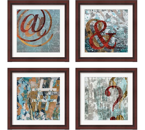 Type Characters 4 Piece Framed Art Print Set by Posters International Studio