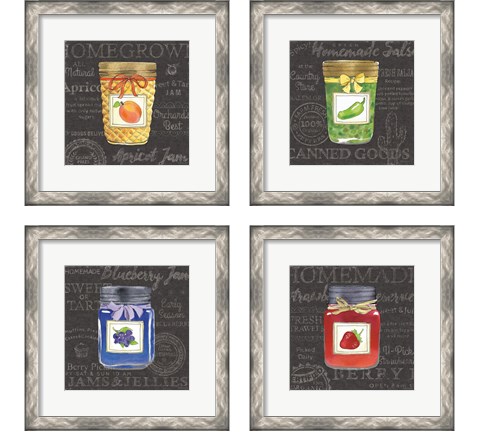 Canning Kitchen Black 4 Piece Framed Art Print Set by Beth Grove