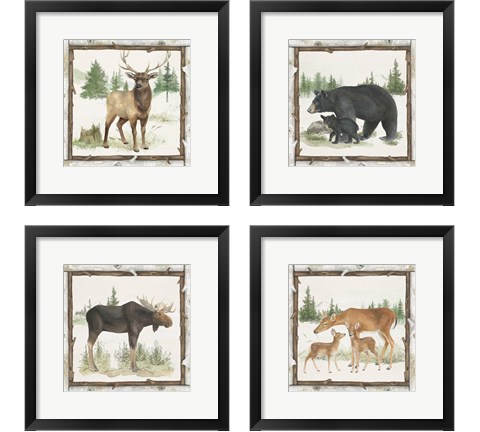 Family Cabin 4 Piece Framed Art Print Set by Beth Grove