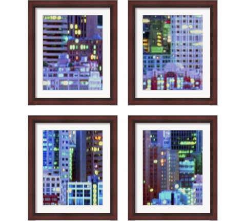 Metropolitain 4 Piece Framed Art Print Set by James Burghardt