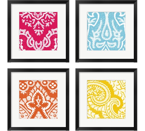 Boho Bright 4 Piece Framed Art Print Set by Wild Apple Portfolio