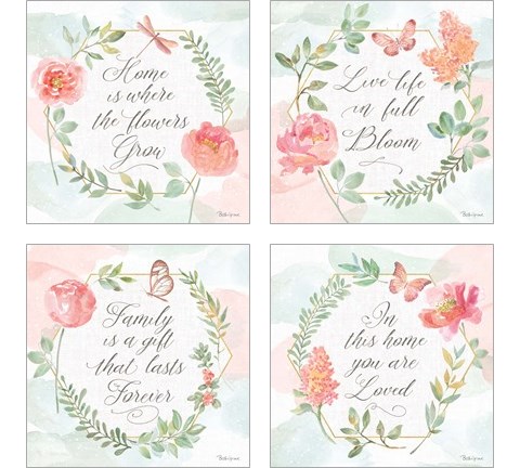 Watercolorful 4 Piece Art Print Set by Beth Grove