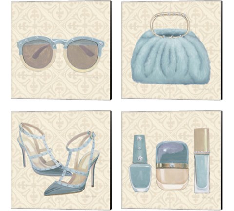Must Have Fashion 4 Piece Canvas Print Set by Emily Adams